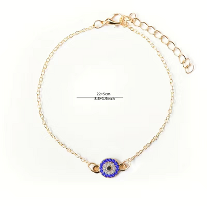 Blue Devil's Eye Anklet